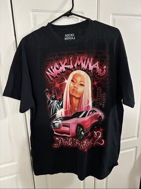 Nicki Minaj Pink Friday 2 Black Graphic Tshirt